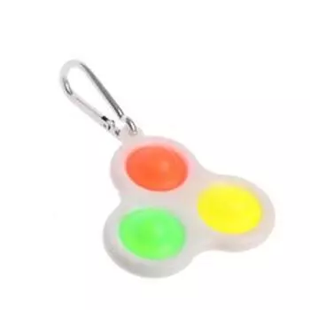 Игрушка-антистресс на карабине, симпл-димпл, МИКС