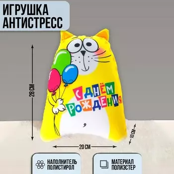 Игрушка-антистресс «С днём рождения!»