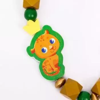 Держатель - игрушка для соски - пустышки «ТРЕНД. Леопард», деревянный