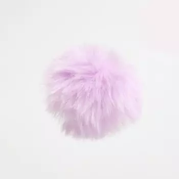 Игрушка для кошек «Меховой шарик», искусственный мех, 5 см, лиловая