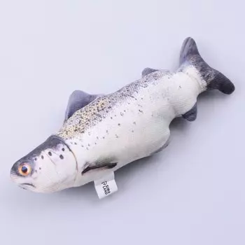 Игрушка для кошек с мятой «Лосось» из текстиля, 20 см