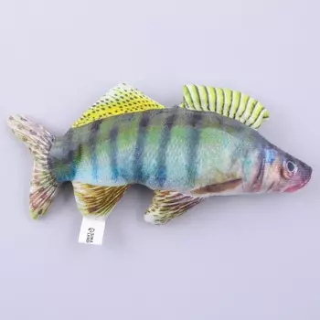 Игрушка для кошек с мятой «Судак» из текстиля, 20 см