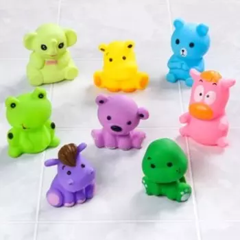 Резиновая игрушка для ванны «Малыш», 7 см, с пищалкой, 1 шт., МИКС, Крошка Я