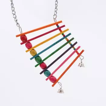 Игрушка для птиц «Радуга» с колокольчиками, 2512 см