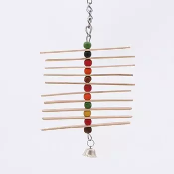 Игрушка для птиц"Вертушка" с колокольчиком 25 х 11 см