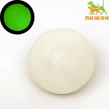 Игрушка для собак, светящаяся в темноте, "Мяч для баскетбола", 5,5 см