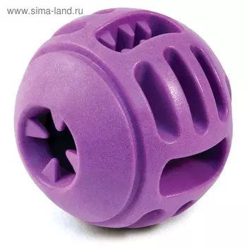 Игрушка для собак Triol AROMA "Мяч с ручкой", TPR, аромат винограда, 8 см, фиолетовая