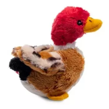 Игрушка для собак Утка с пищалкой 11см, серия PLUSH FRIENDZ