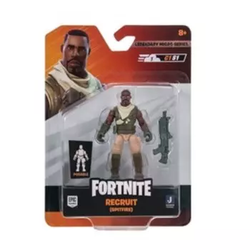 Игрушка Fortnite, микрофигурка героя Recruit Spitfire, с аксессуарами