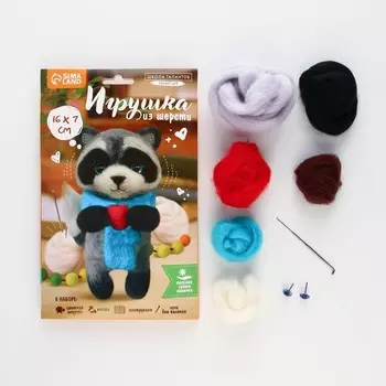 Валяние из шерсти. Игрушка «Енотик», набор для творчества