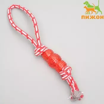Игрушка канатная "Узел с леденцом", до 37 см, до 90 г, микс цветов