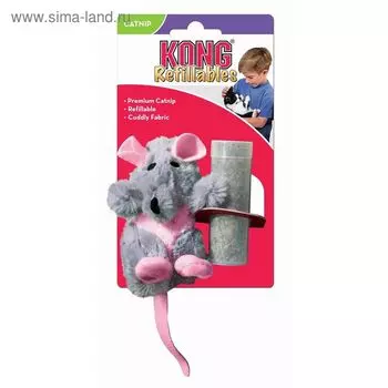 Игрушка Kong "Крыса" с кошачьей мятой для кошек, плюш