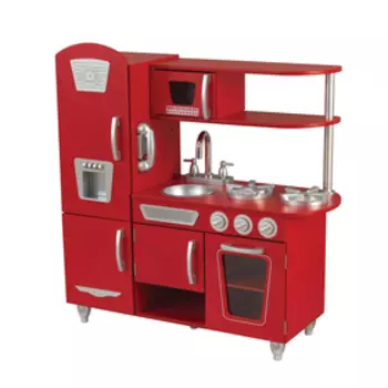 Игрушка кухня из дерева «Винтаж», цвет красный