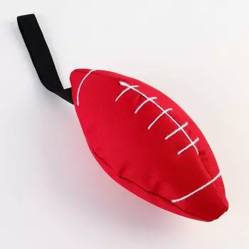 Игрушка-кусалка регби, красная, 25 х 11 см