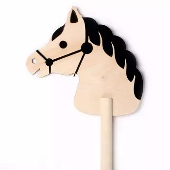 Детская игрушка деревянная «Лошадка на палке», 80 см