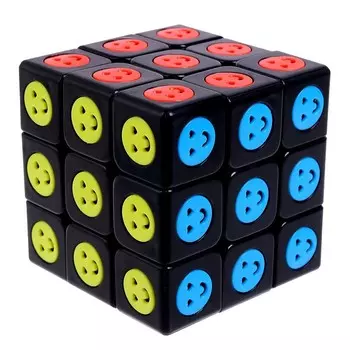Кубик Рубика, игрушка механическая «Смайлик», 5.55.5 см