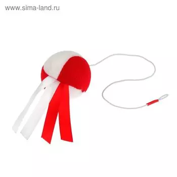 Игрушка "Мяч на резинке" Зооник, 46 х 5,5 х 5,5 см, микс