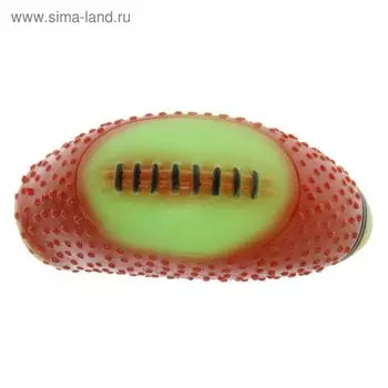 Игрушка "Мяч-рэгби" изогнутый, 13 см, микс цветов