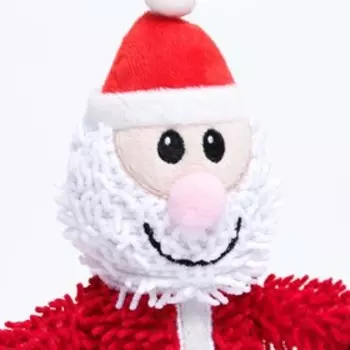 Игрушка мягкая для собак «Дед мороз» с пищалкой, 2615 см