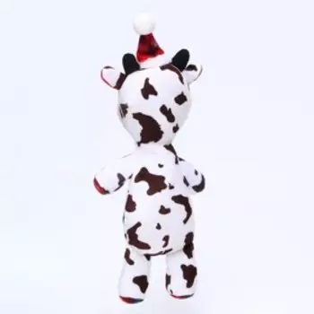 Игрушка мягкая для собак "Корова" с пищалкой, 35 х 17 см