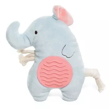 Игрушка мягкая для собак Triol "Слоник с тренажером для зубов", 16 см