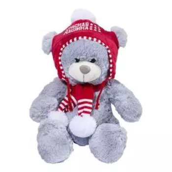 Игрушка мягкая «Мишка в шапке», 26 см