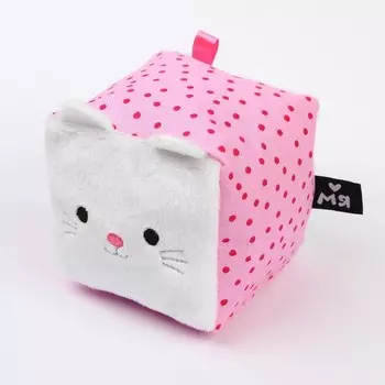 Игрушка мягкий кубик «Котёнок», Мякиши