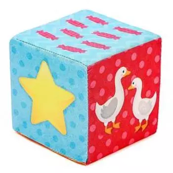 Игрушка мягконабивная, кубики «Обучающие», 8 8 см, 6 шт. цифры, предметы