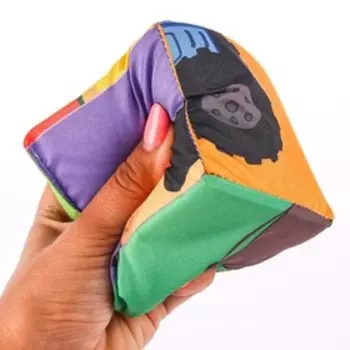 Кубики мягкие «Зверята», 4 шт., 88 см, Синий трактор