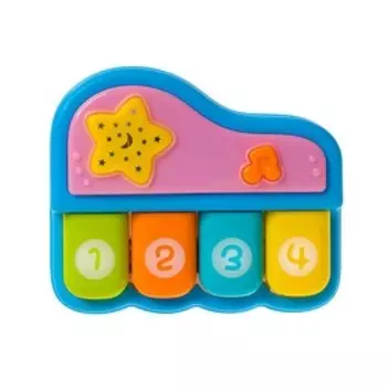 Игрушка музыкальная «Пианино», свет, звук, МИКС, в ПАКЕТЕ