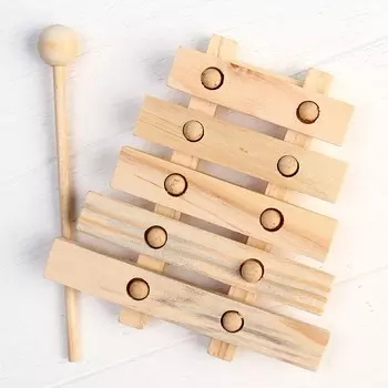 Игрушка музыкальная «Ксилофон», 5 тонов, 1 палочка, 1413.2 см