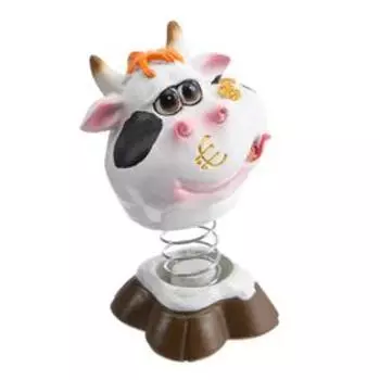 Игрушка на панель авто, "Коровка" качающая головой