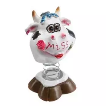 Игрушка на панель авто, "Коровка" качающая головой