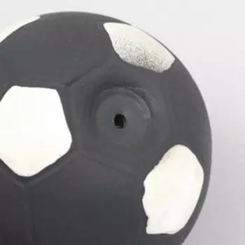 Игрушка пищащая для собак из латекса «Футбол», 7 см, бирюзовая