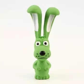 Игрушка пищащая для собак из латекса «Собачка», 17 см, зелёная