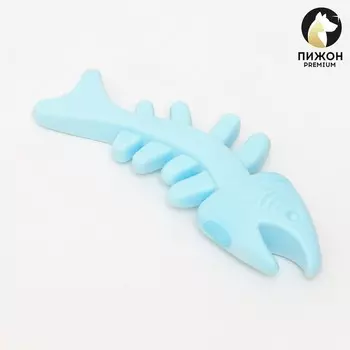 Игрушка плавающая "Рыбка" Пижон Premium, вспененный TPR, 10,5 см, голубая