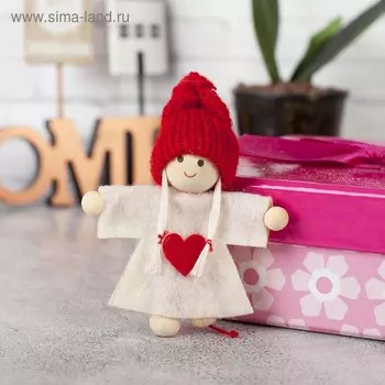 Елочная игрушка «Девочка с косичками», МИКС