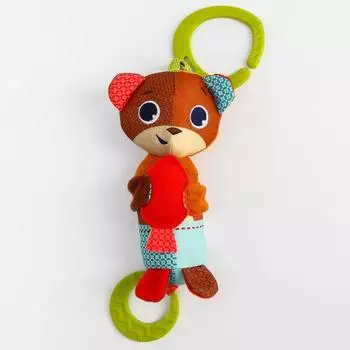 Игрушка - подвеска колокольчик на кроватку/коляску «Медвежонок», с прорезывателем