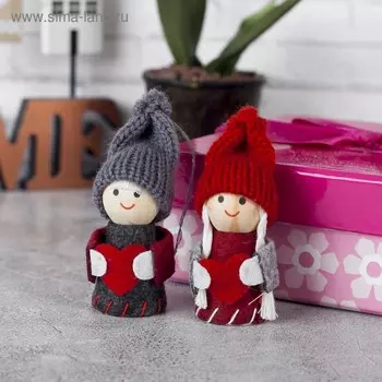 Елочная игрушка «Малыш с сердечком», МИКС