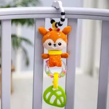 Игрушка - подвеска «Оленёнок Бемби», с погремушкой, 31 см.