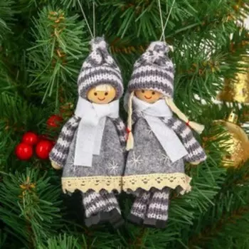 Елочная игрушка «Снежные куколки», МИКС