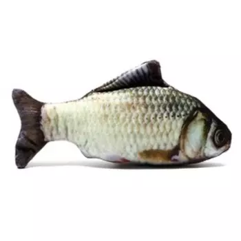 Игрушка «Рыба моей мечты!» с кошачьей мятой, карась, 20 см