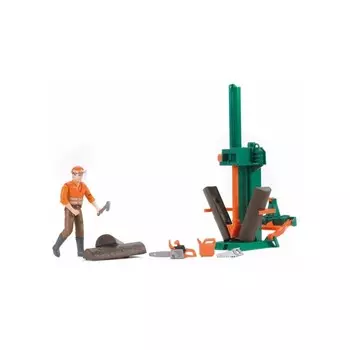 Игрушка «Станок для колки брёвен» с рабочим
