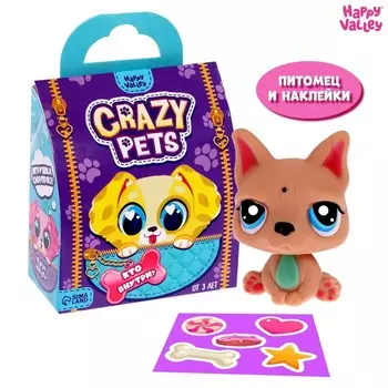 Игрушка-сюрприз Crazy Pets, с наклейками