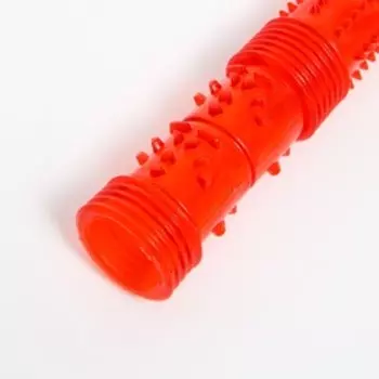 Игрушка тренировочная жевательная «Палка» полая, 24.5 см, красная