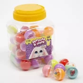 Игрушка - сюрприз «Зайчик», в банке, 30 шт., МИКС