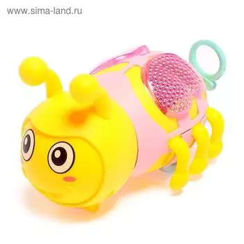 Игрушка заводная «Пчела», световые эффекты, цвета МИКС