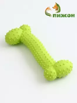 Игрушка жевательная «Большая кость», 15.5 см, салатовая