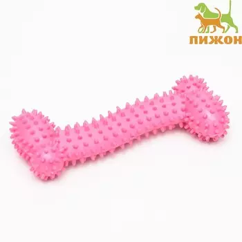 Игрушка жевательная «Большая кость», 15.5 см, розовая