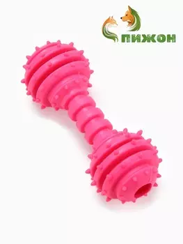 Игрушка жевательная «Чемпион», TPR, 12.5 см, розовая